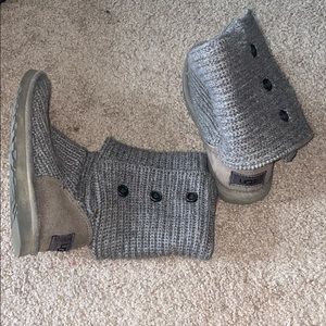 Grey knit Uggs
